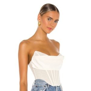 Revolve NBD Hailee Bustier in Ivory Size M NWT